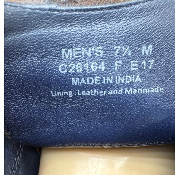Cole Haan Jefferson Grand British Tan Leather Monk Strap Dress Shoe Men 7.5